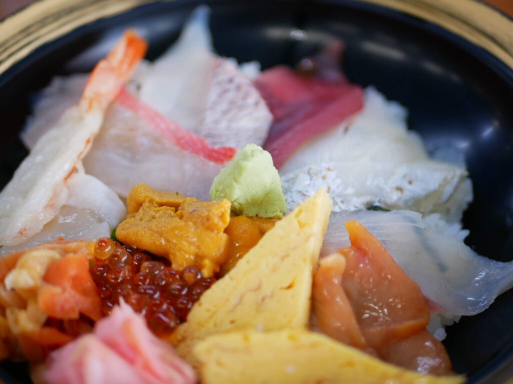 千葉県金谷　ドライブインの海鮮丼